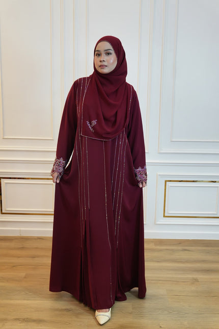 ABAYA NYLA MAROON