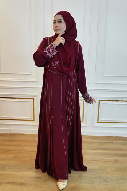 ABAYA NYLA MAROON