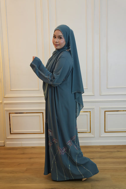 ABAYA WARDAH BLUE