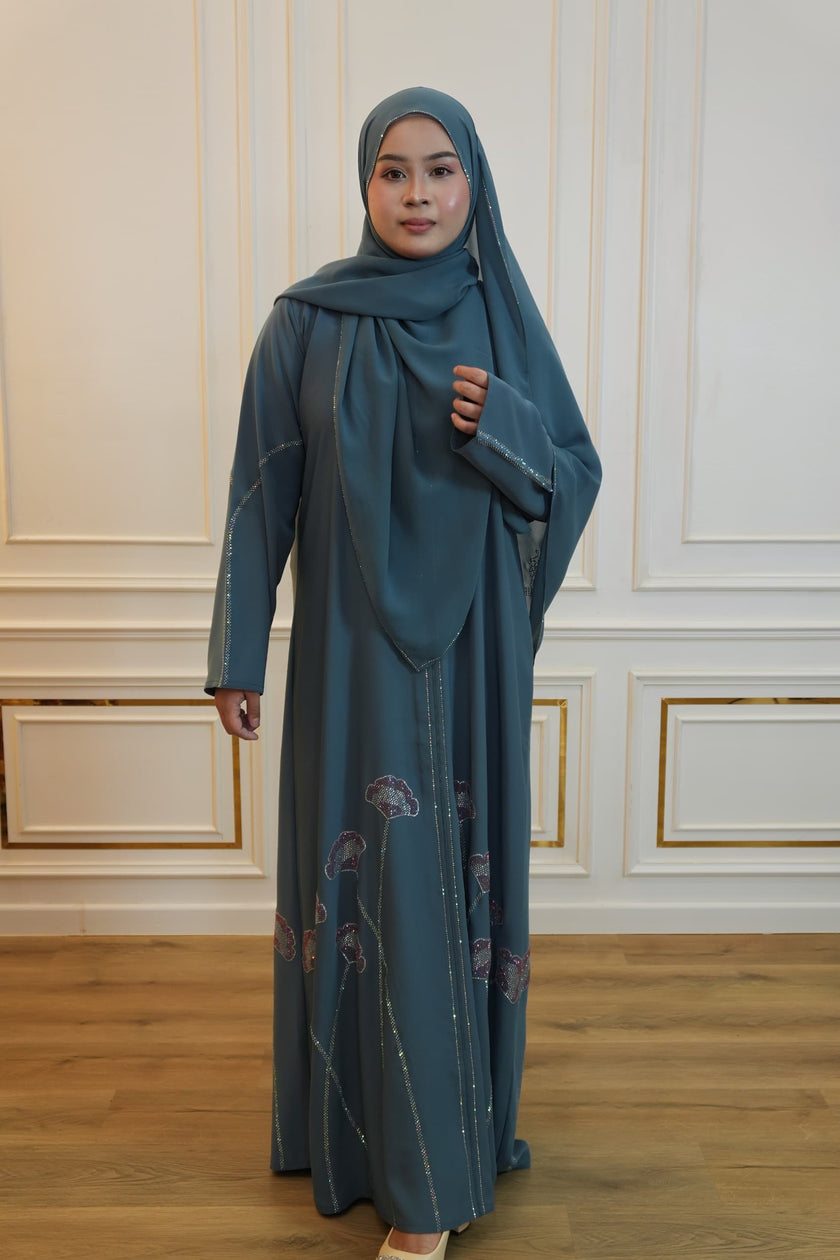 ABAYA WARDAH BLUE