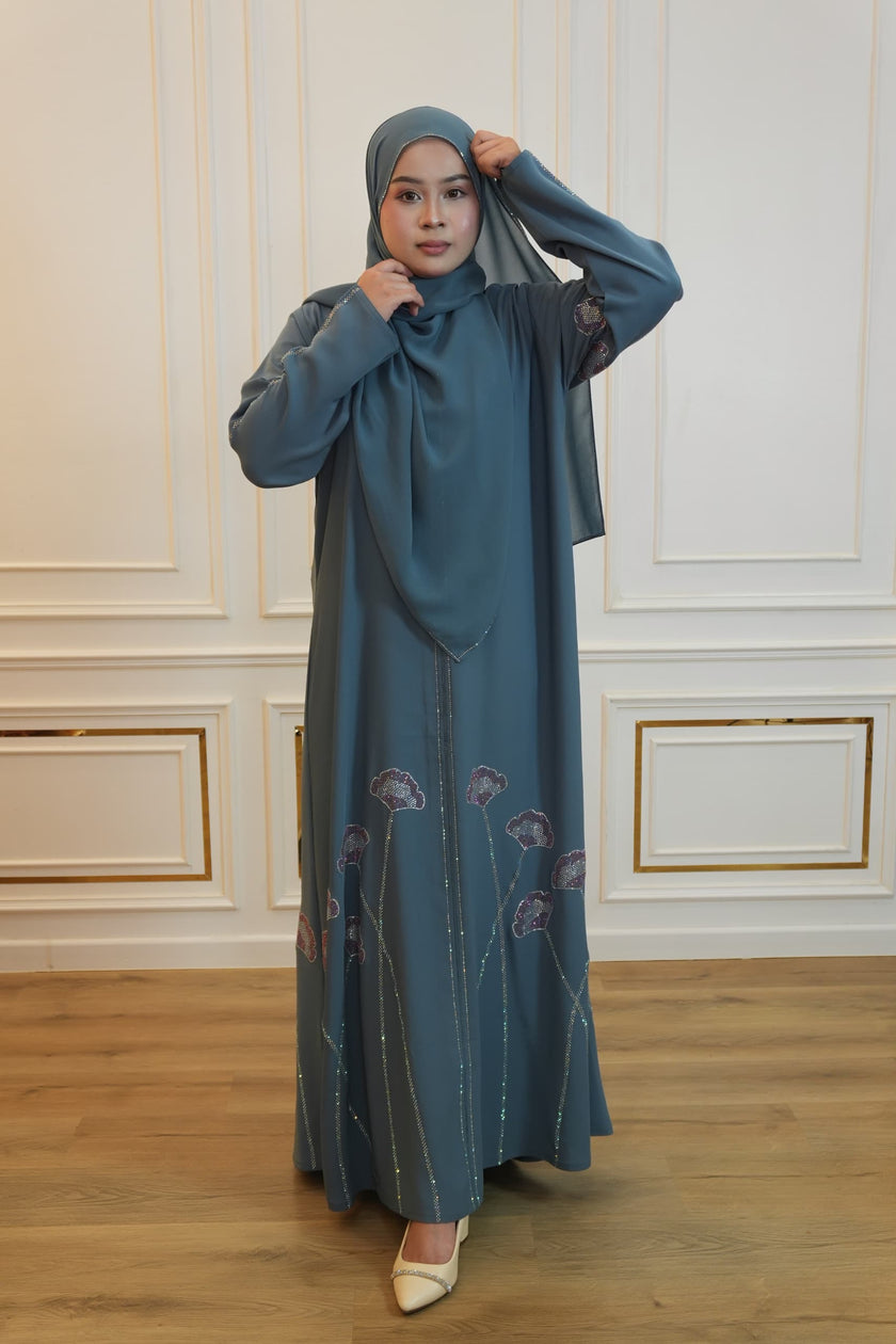 ABAYA WARDAH BLUE
