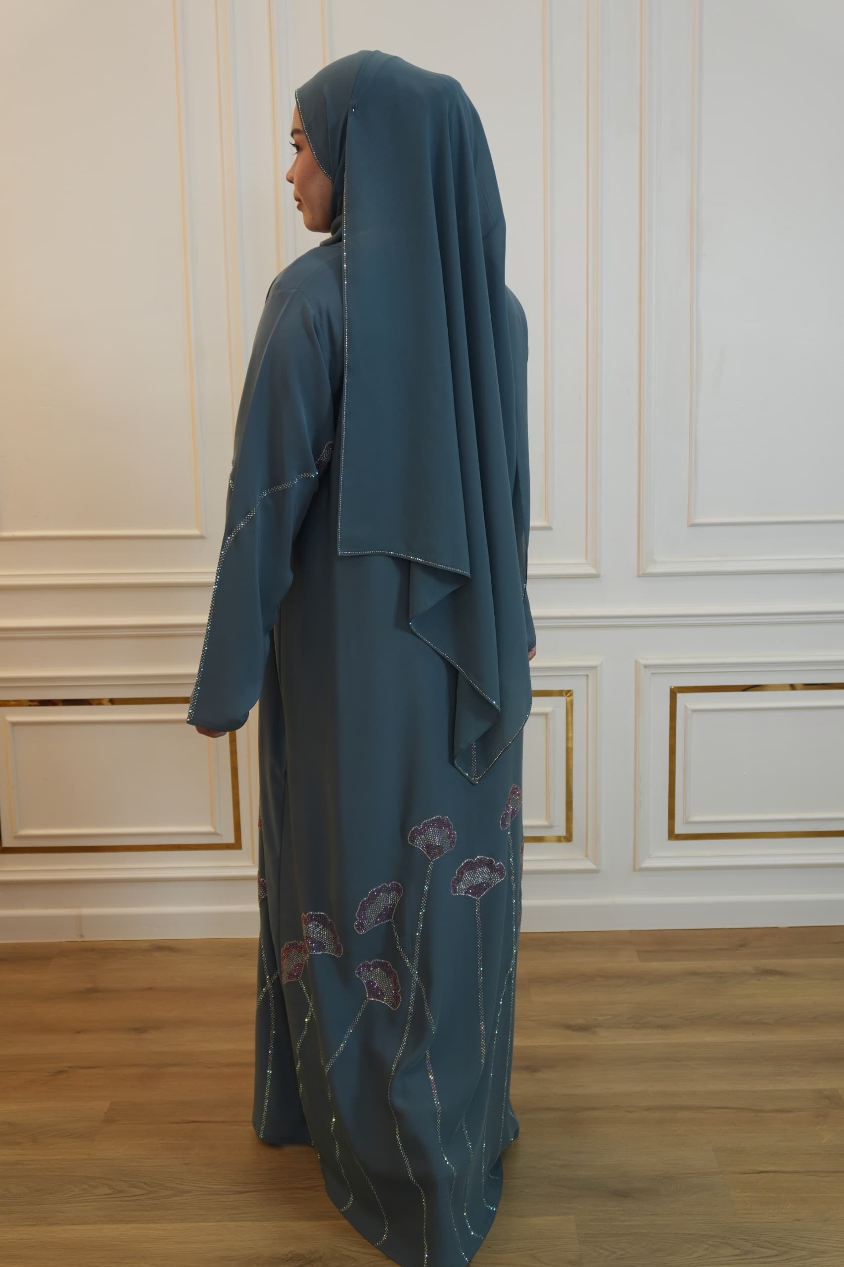 ABAYA WARDAH BLUE