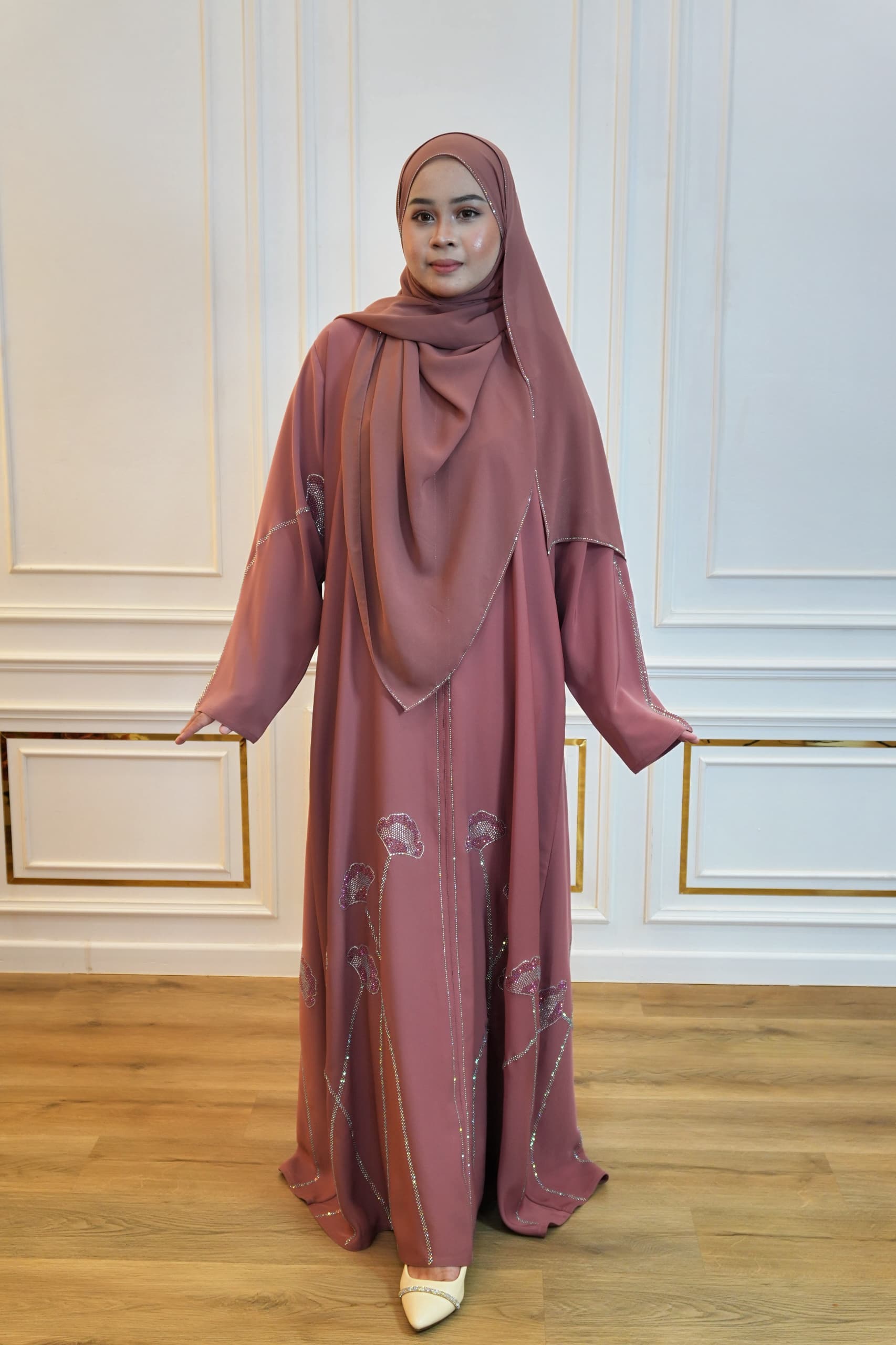 ABAYA WARDAH PINK