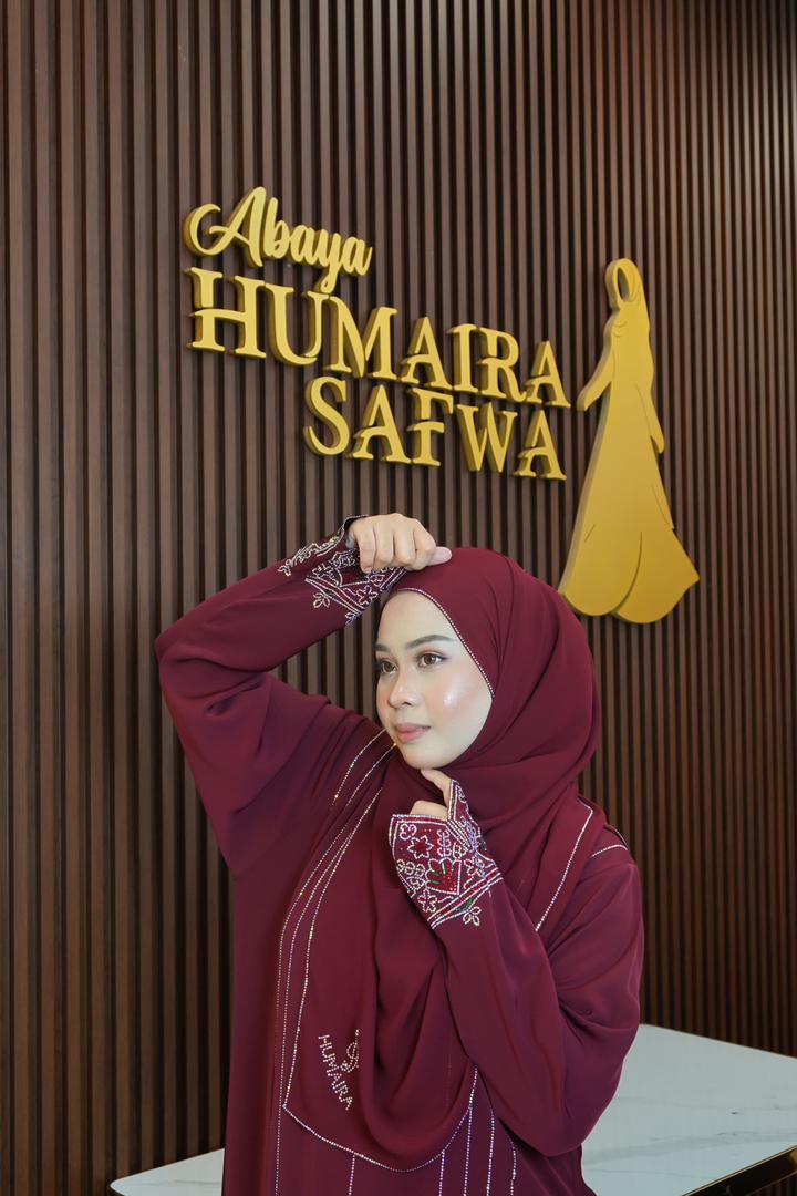 ABAYA NYLA MAROON