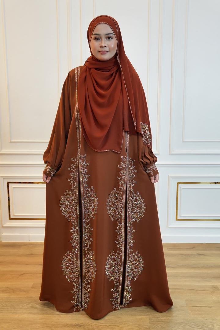 ABAYA DIYA BURNT ORANGE