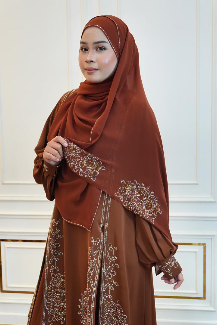 ABAYA DIYA BURNT ORANGE