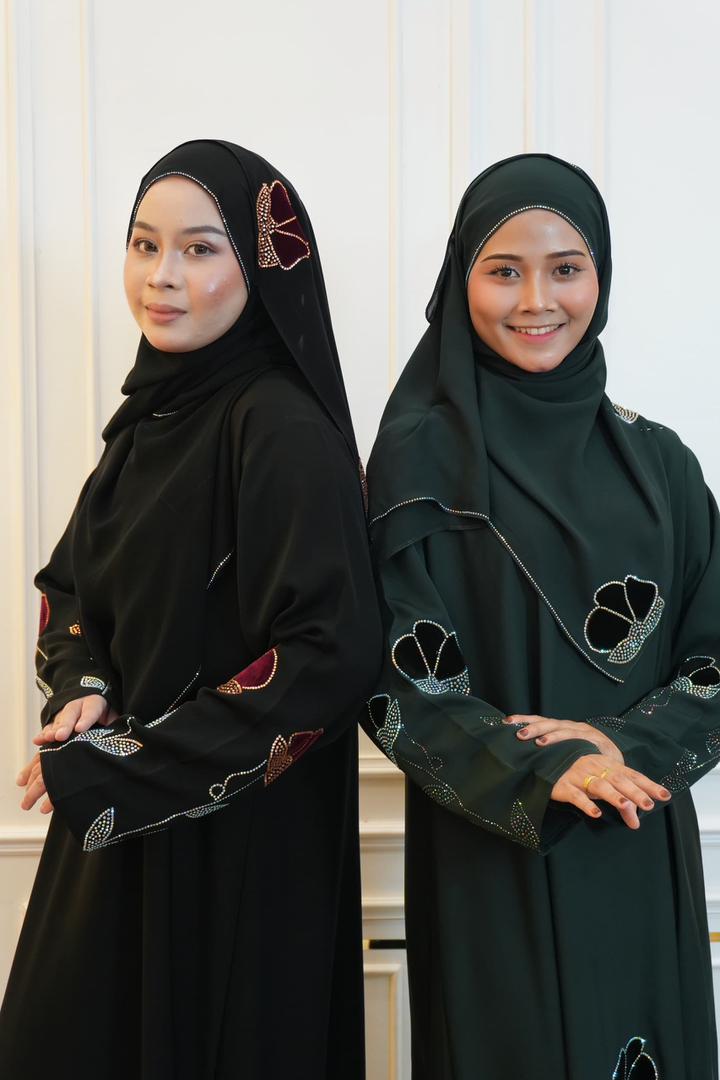 ABAYA SAFWA EMERALD GREEN