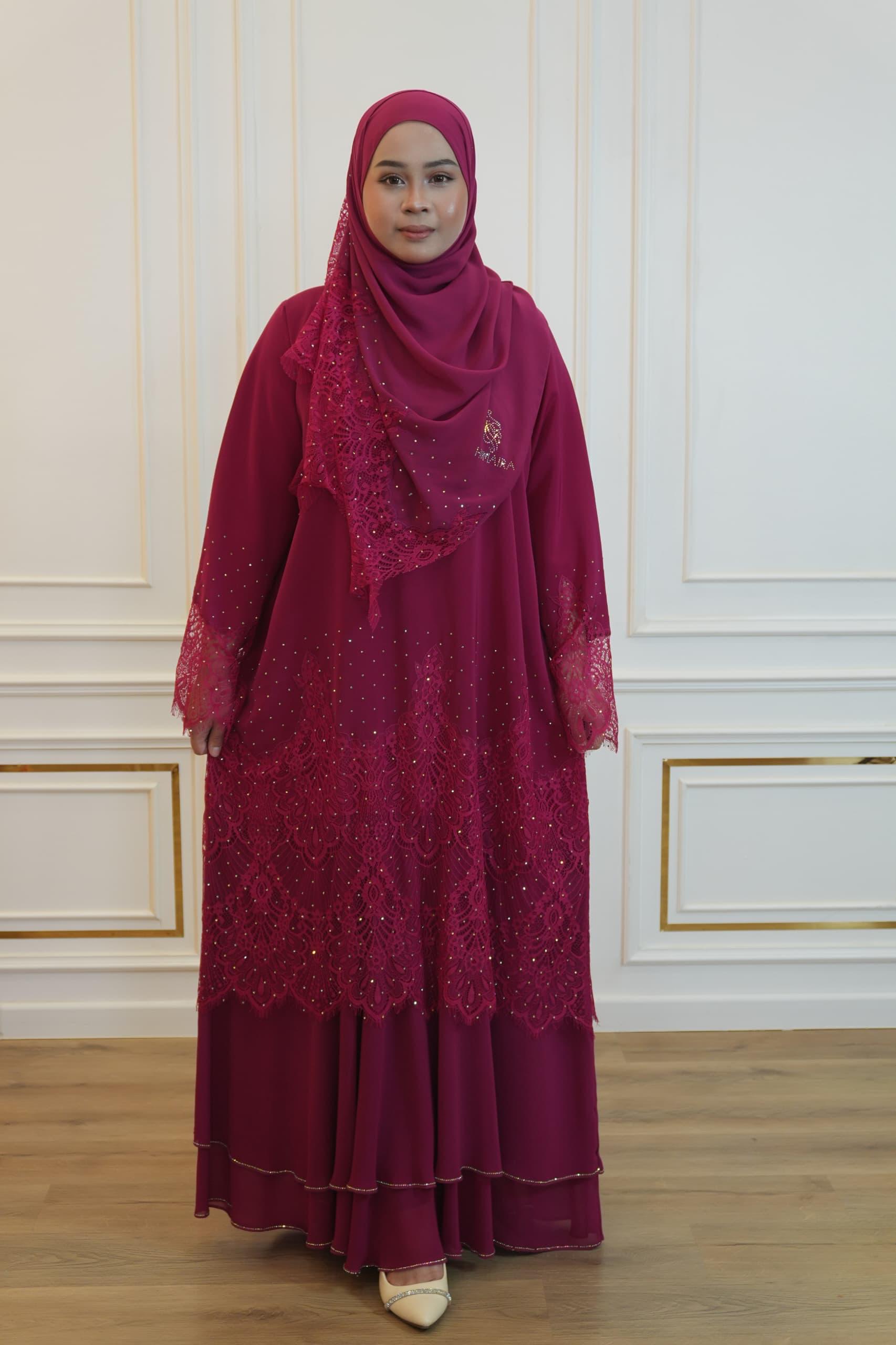 ABAYA AURORA HOT PINK
