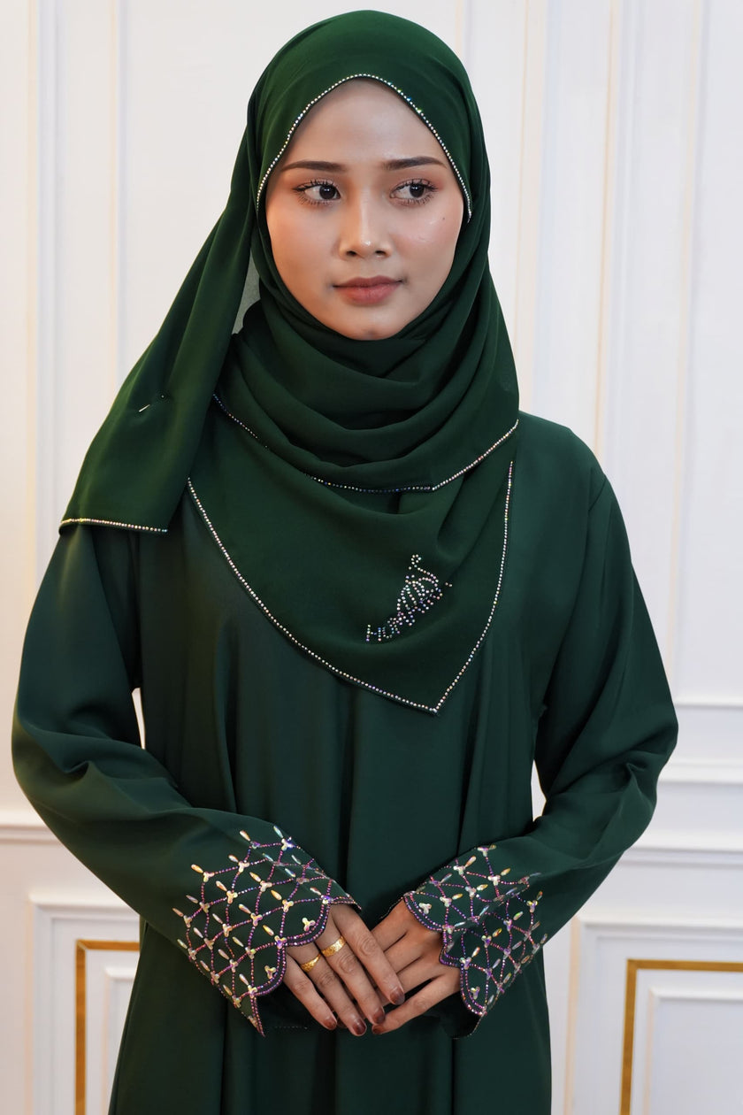 ABAYA LUNA EMERALD GREEN