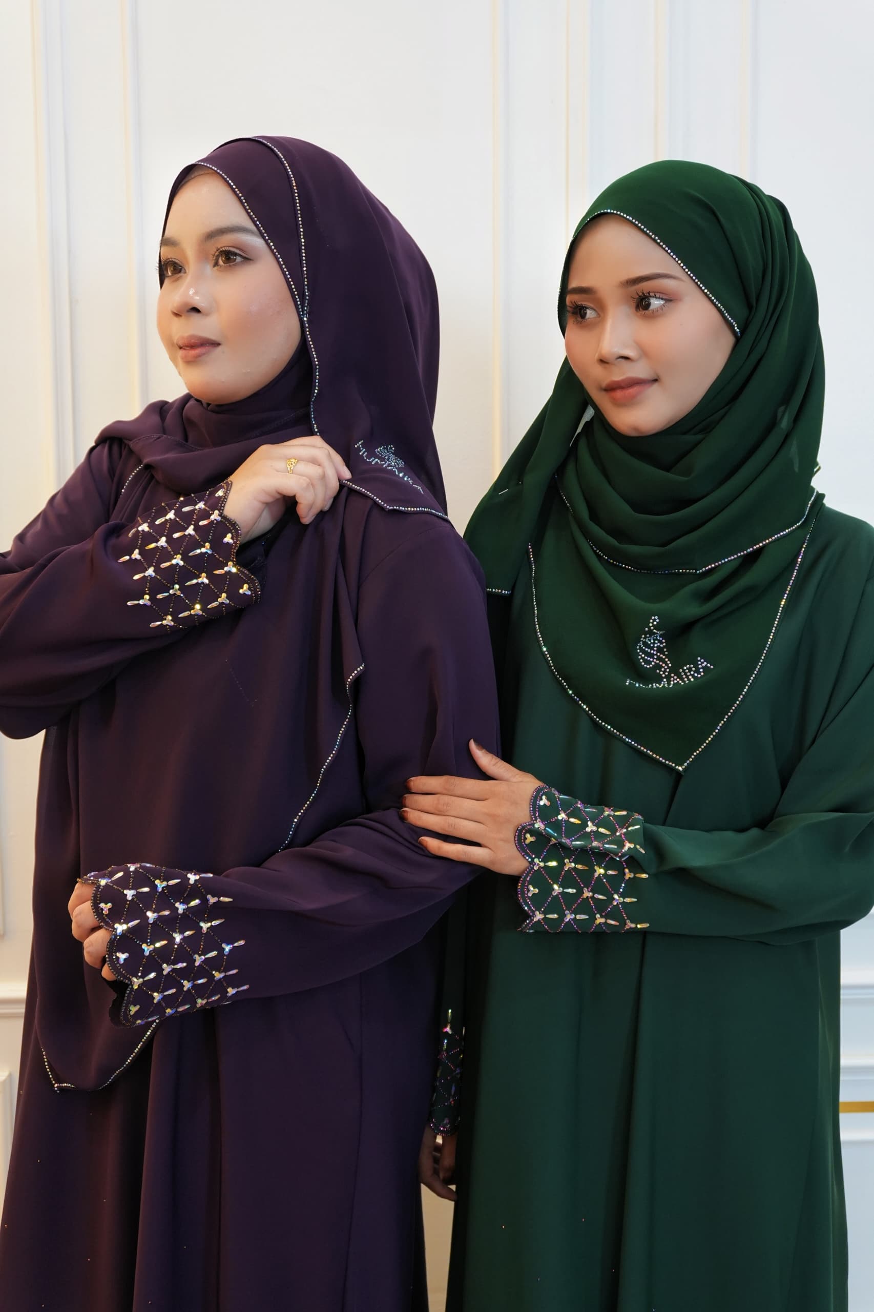 ABAYA LUNA EMERALD GREEN