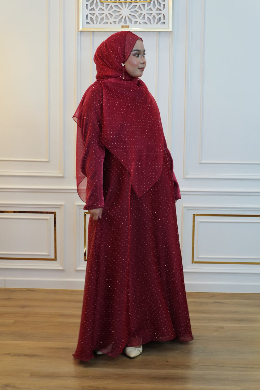 ABAYA LINA RED
