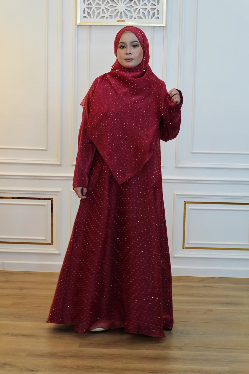 ABAYA LINA RED