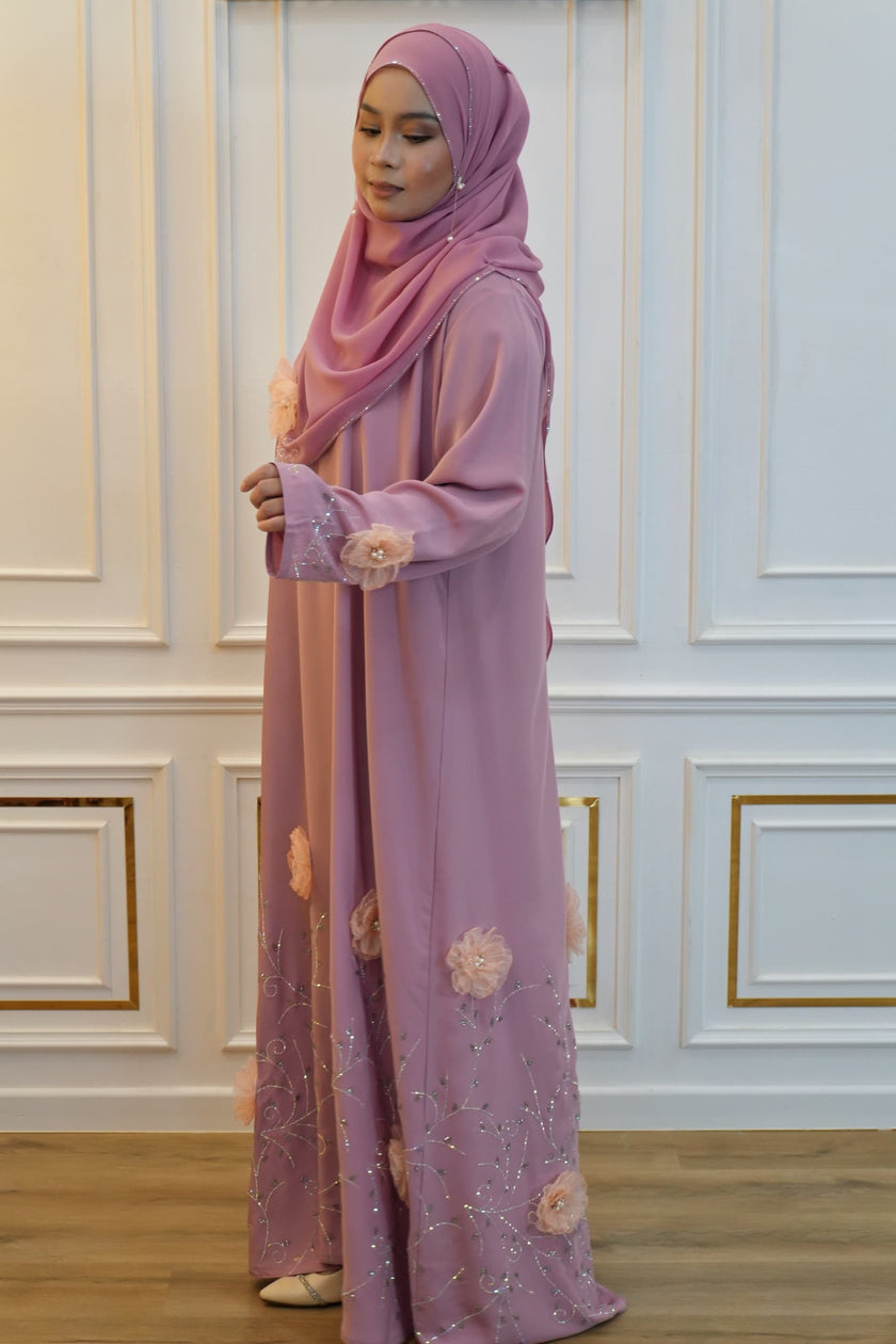 ABAYA NAURAH PINK