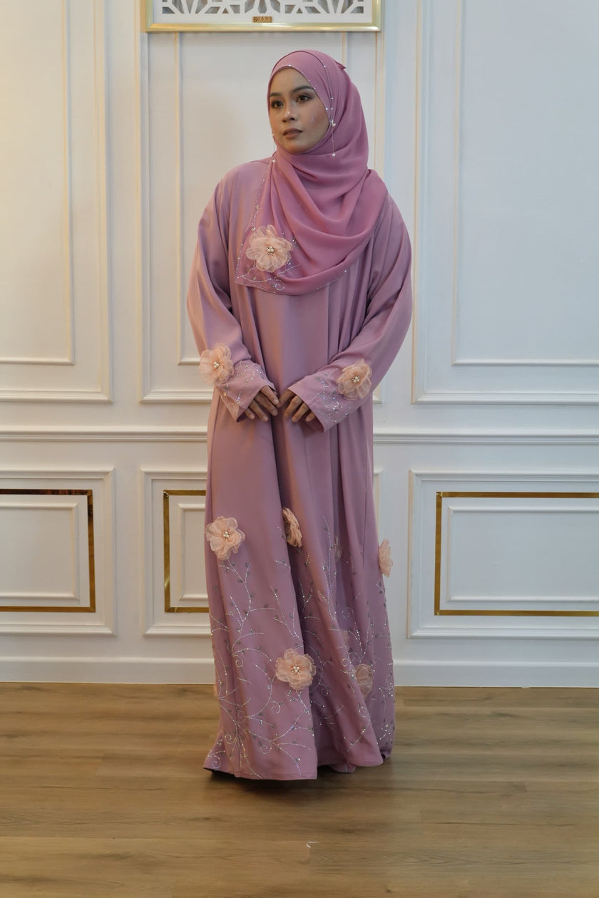 ABAYA NAURAH PINK