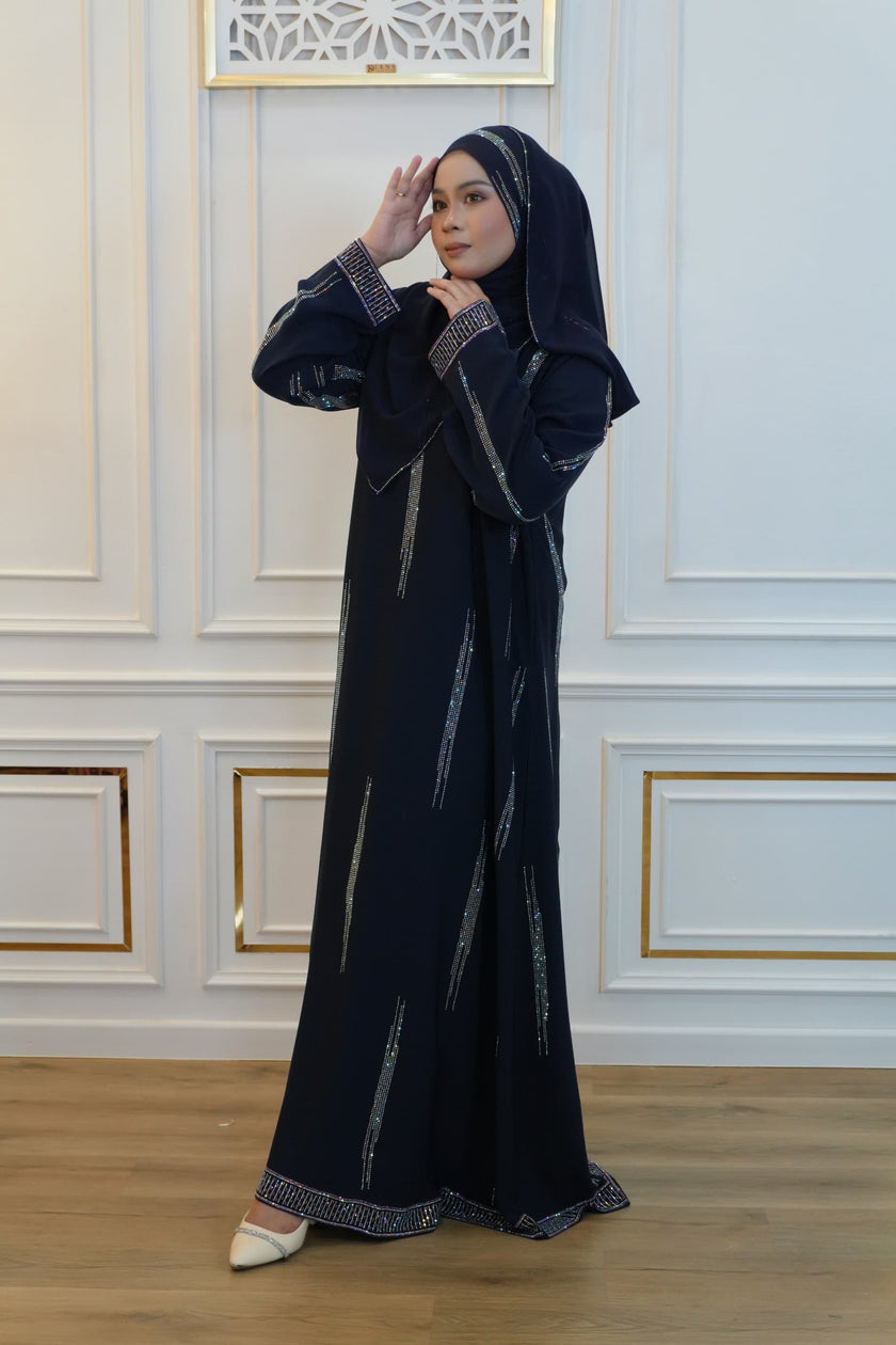 ABAYA ZIYA NAVY BLUE
