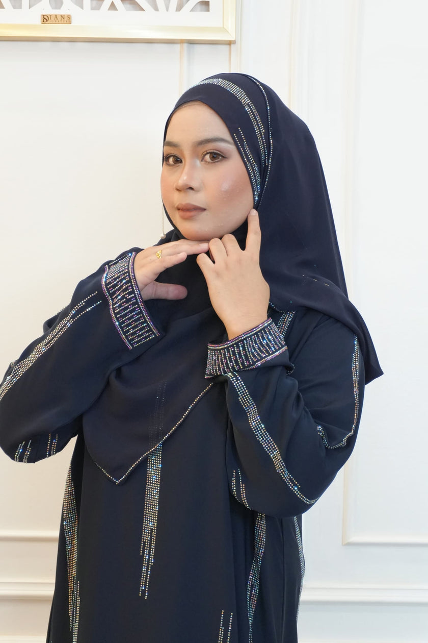 ABAYA ZIYA NAVY BLUE