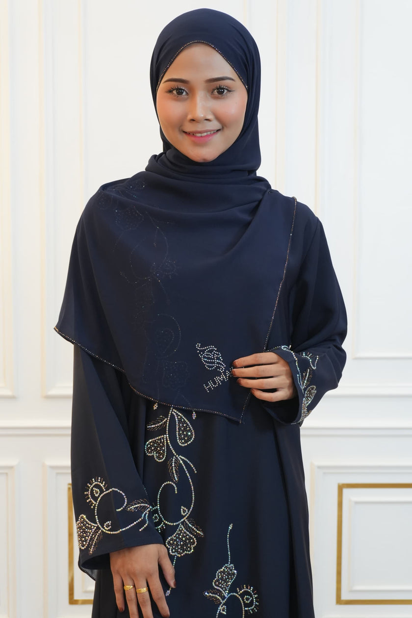 ABAYA DANIYA NAVY BLUE