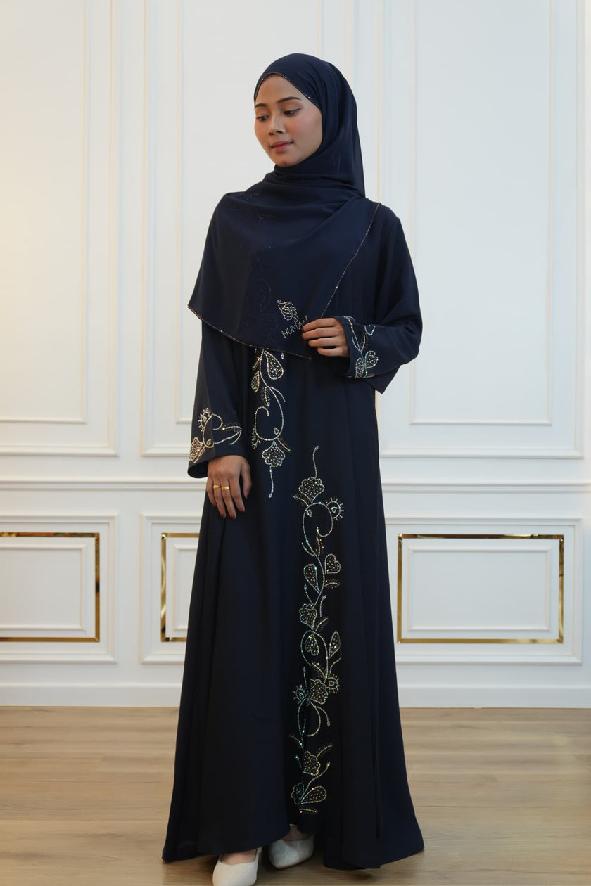 ABAYA DANIYA NAVY BLUE