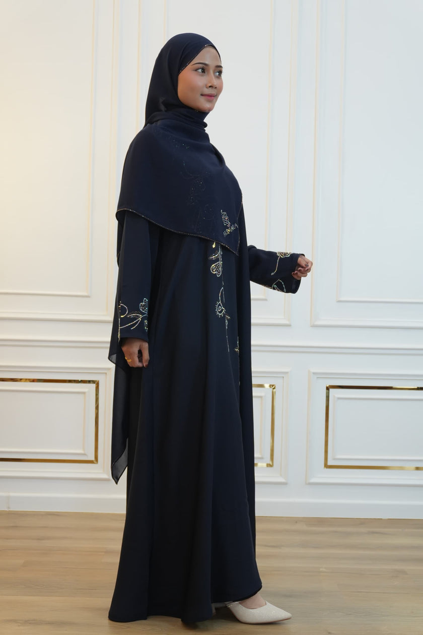 ABAYA DANIYA NAVY BLUE