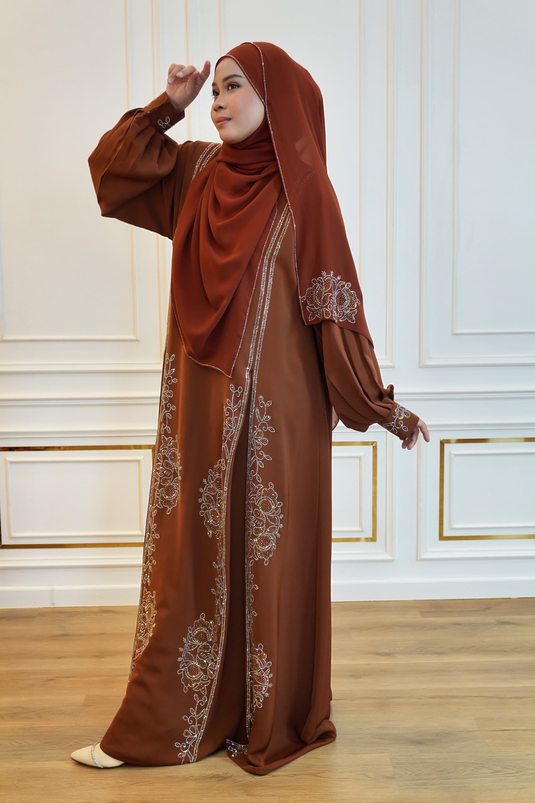 ABAYA DIYA BROWN