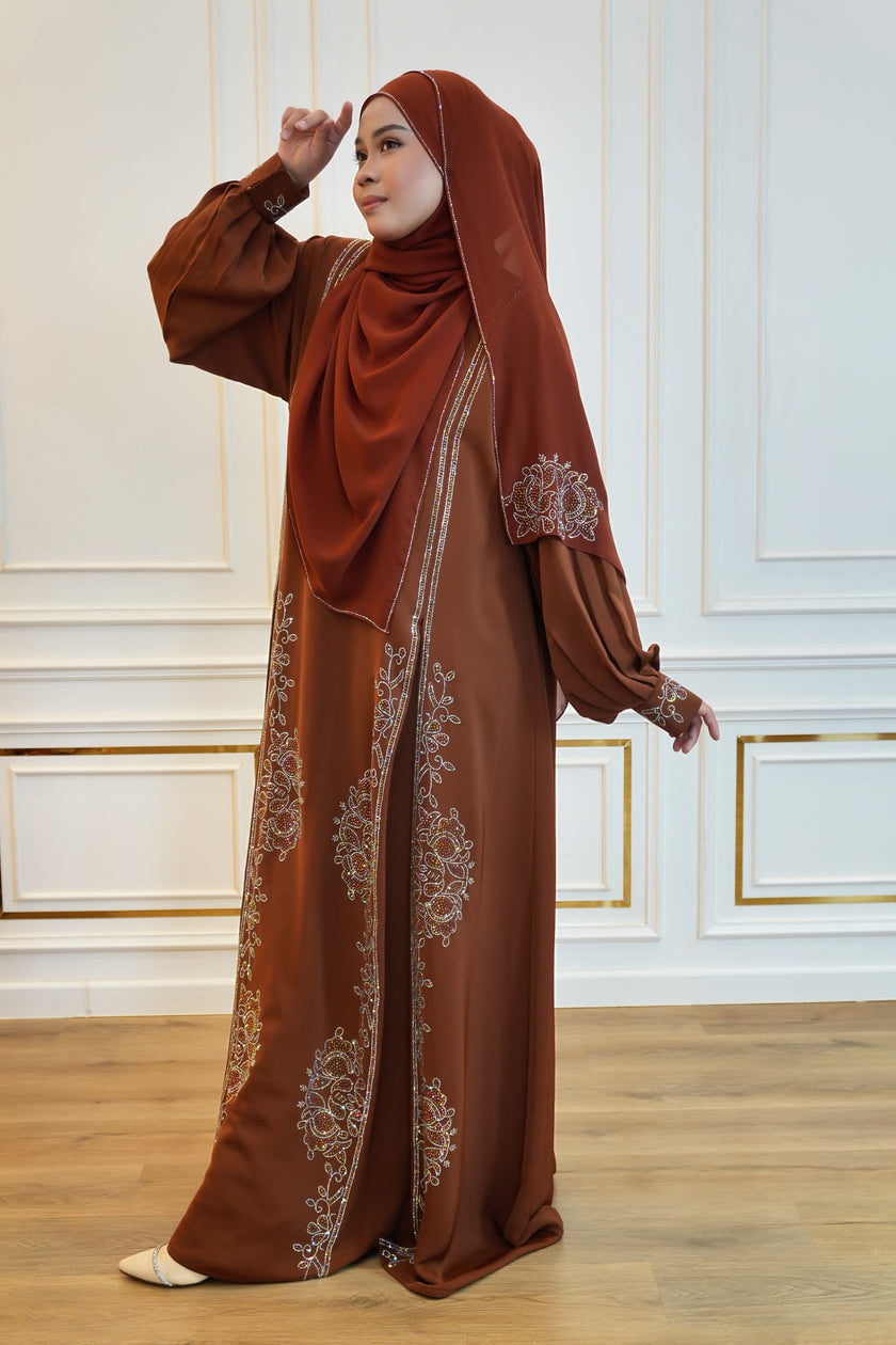 ABAYA DIYA BURNT ORANGE