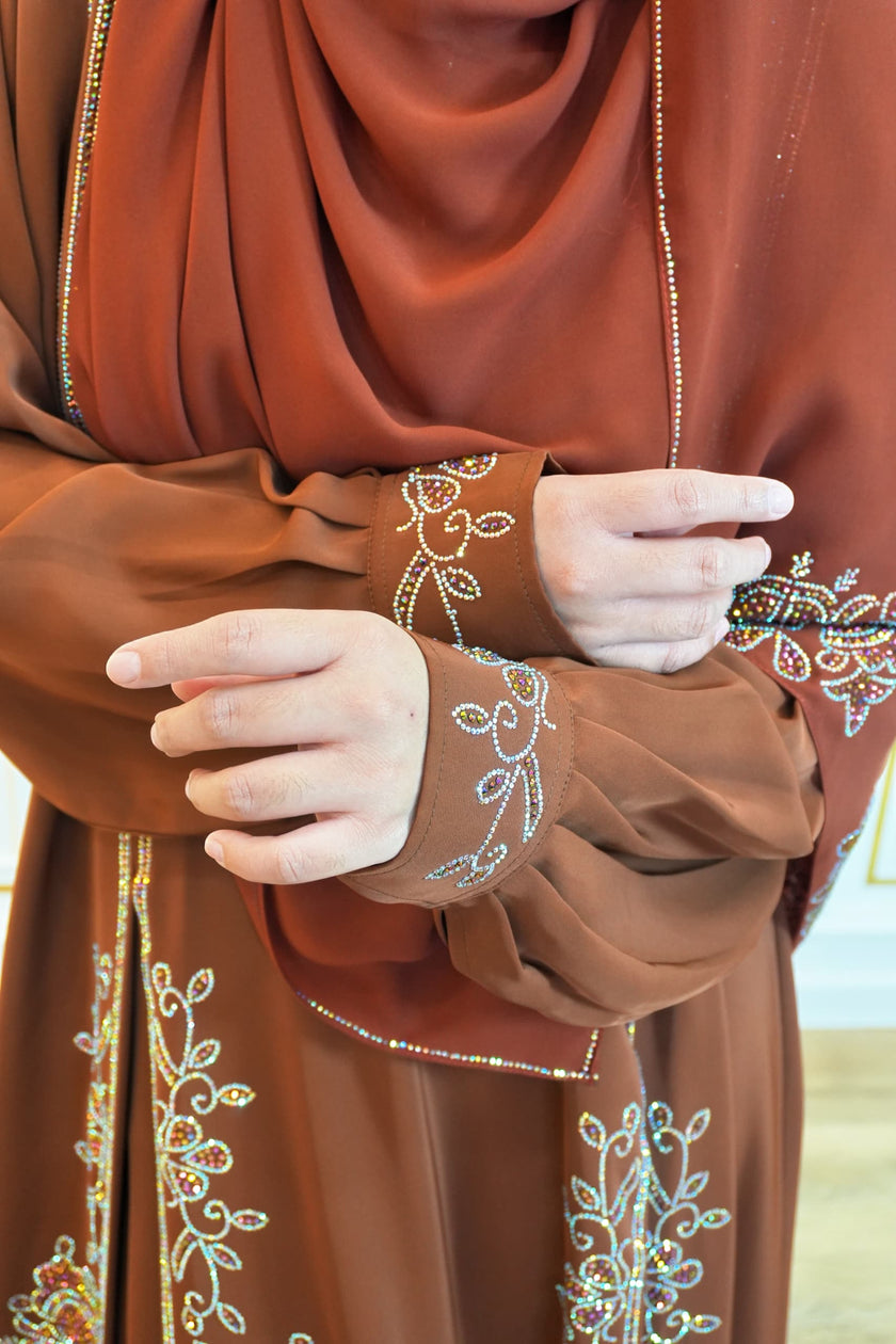 ABAYA DIYA BURNT ORANGE