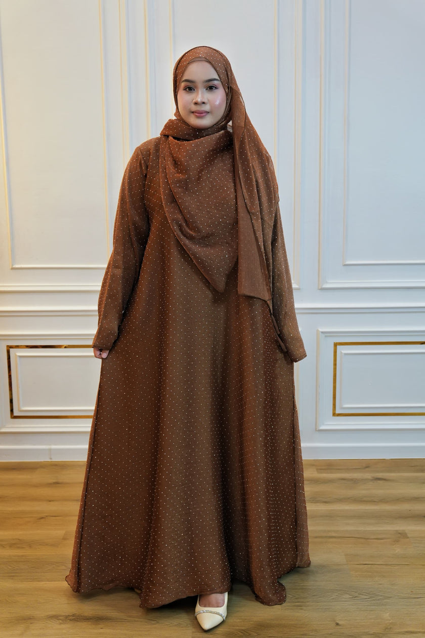 ABAYA LINA BROWN