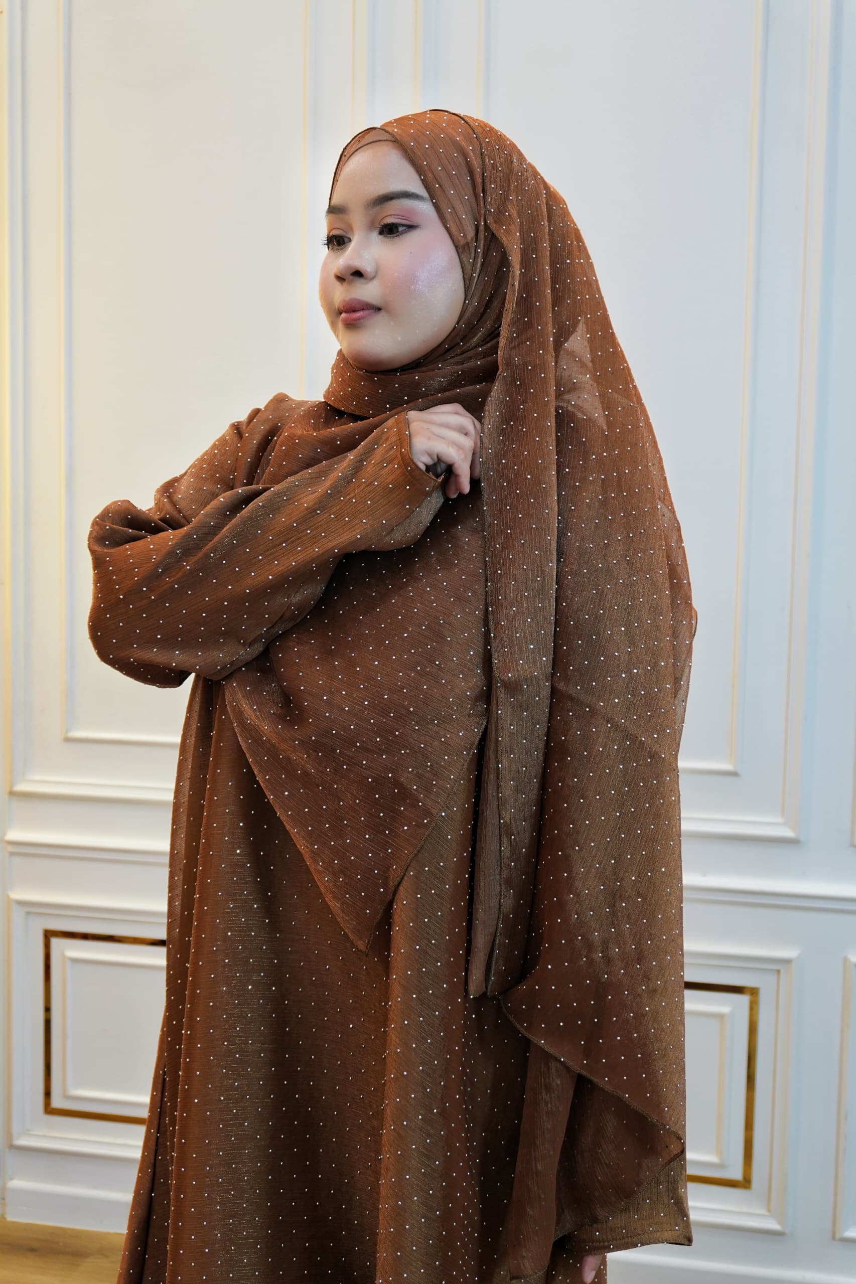 ABAYA LINA BROWN
