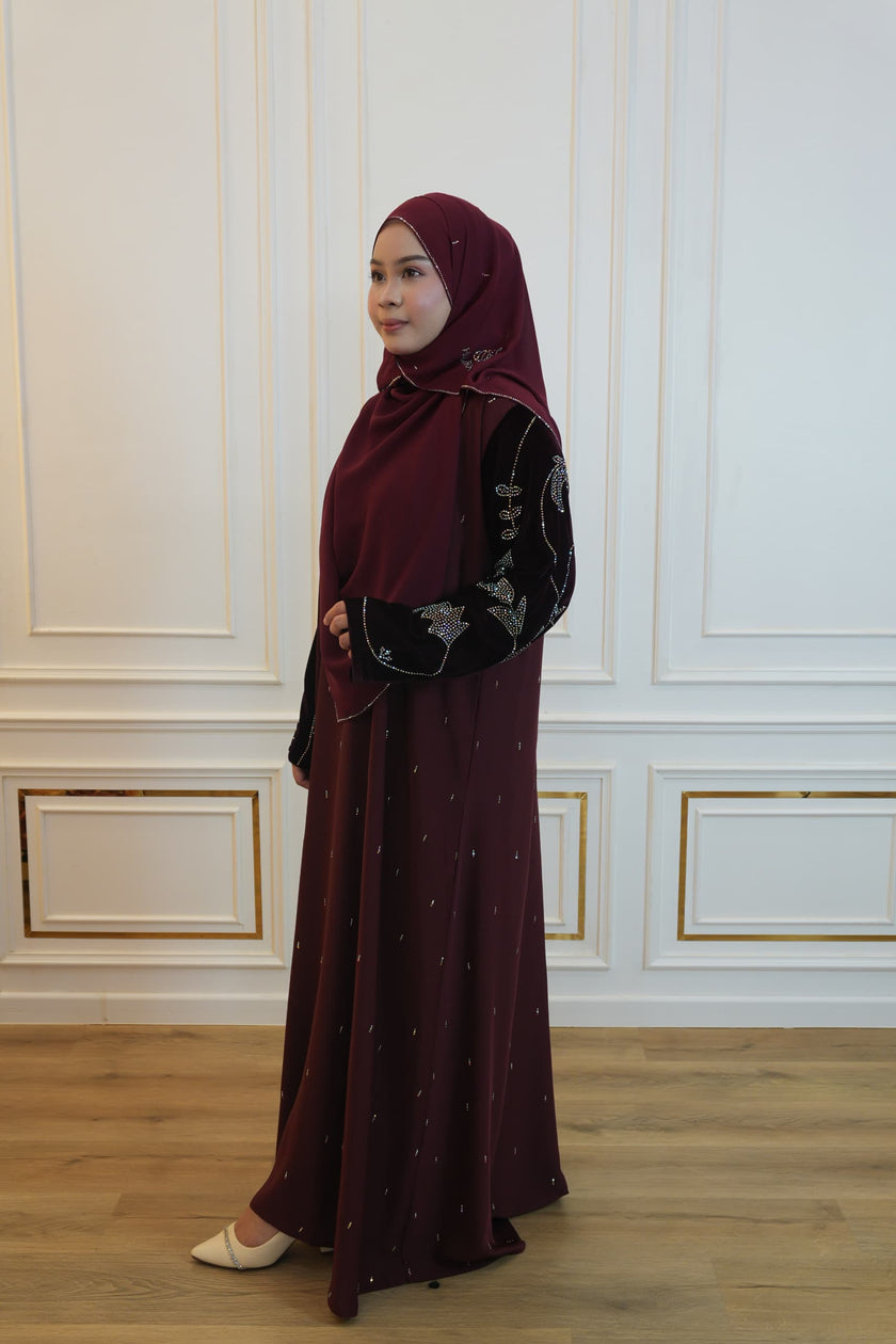 ABAYA MAYA MAROON