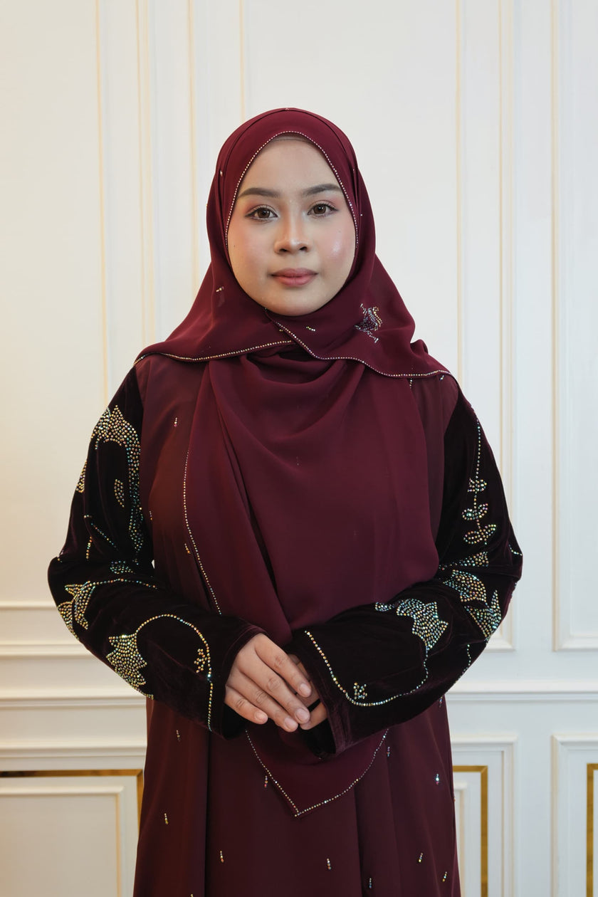 ABAYA MAYA MAROON