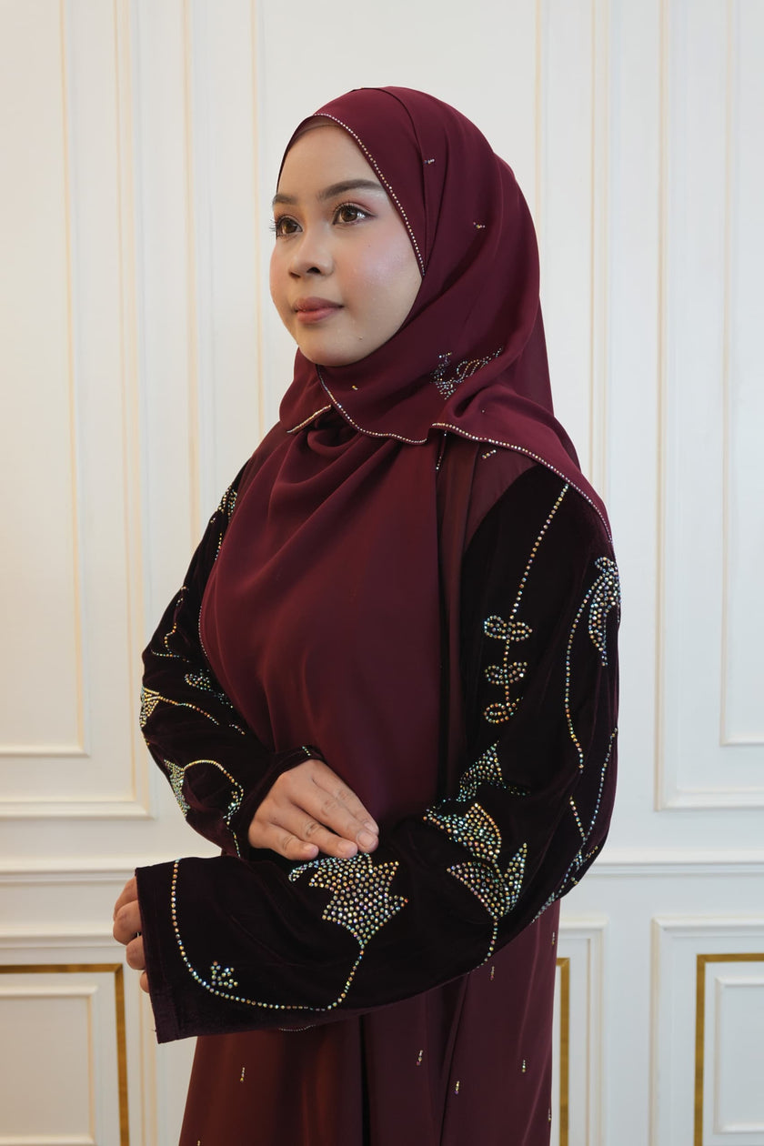 ABAYA MAYA MAROON