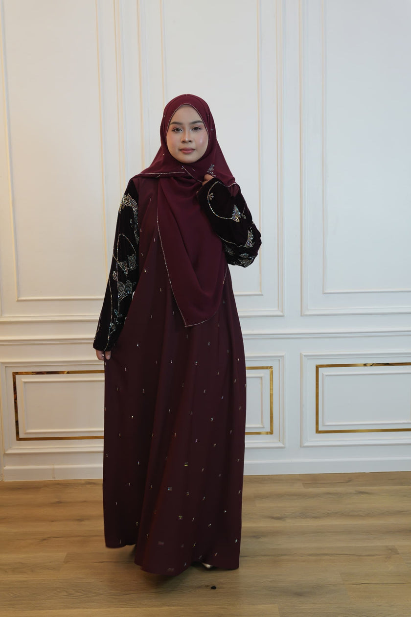 ABAYA MAYA MAROON