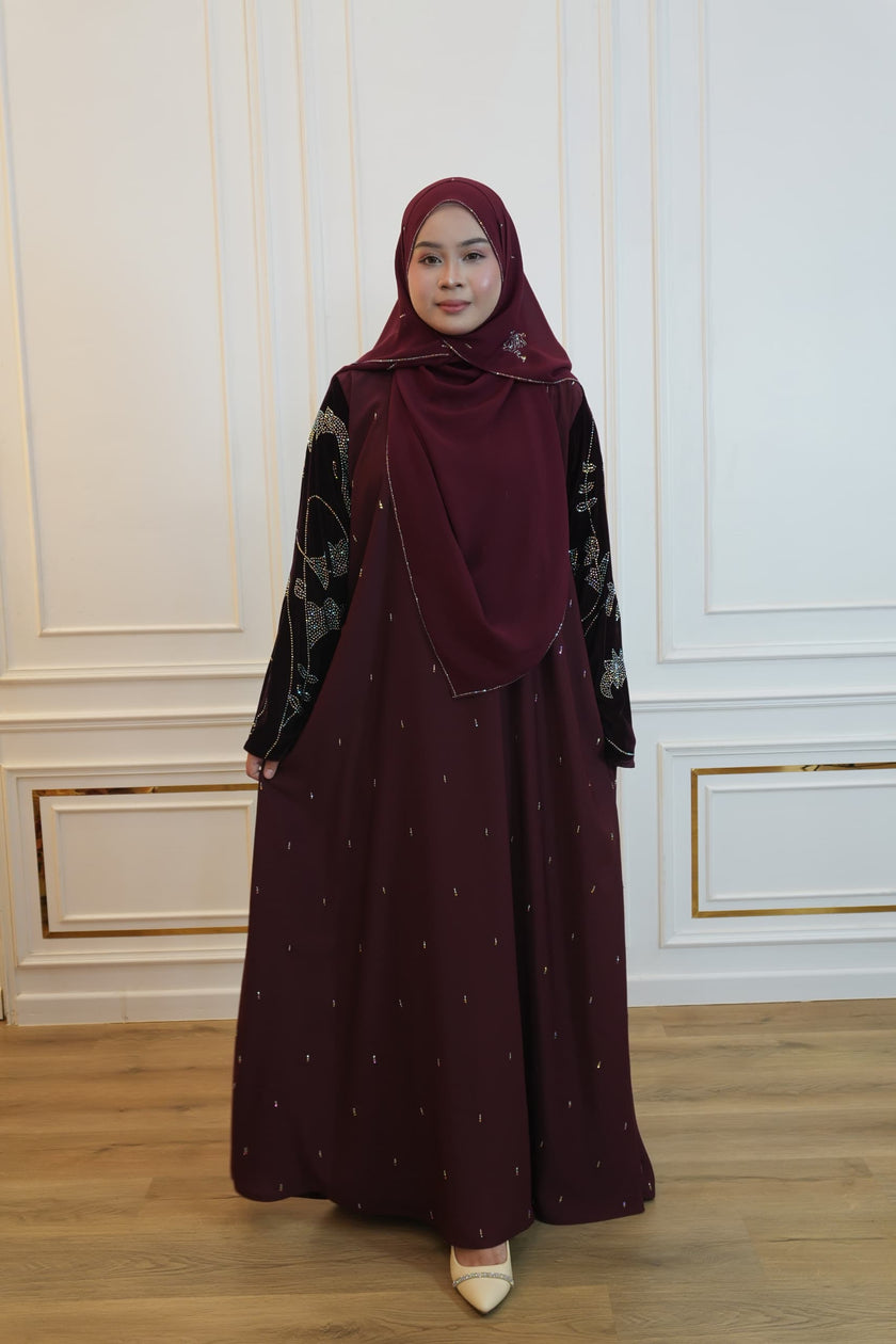 ABAYA MAYA MAROON