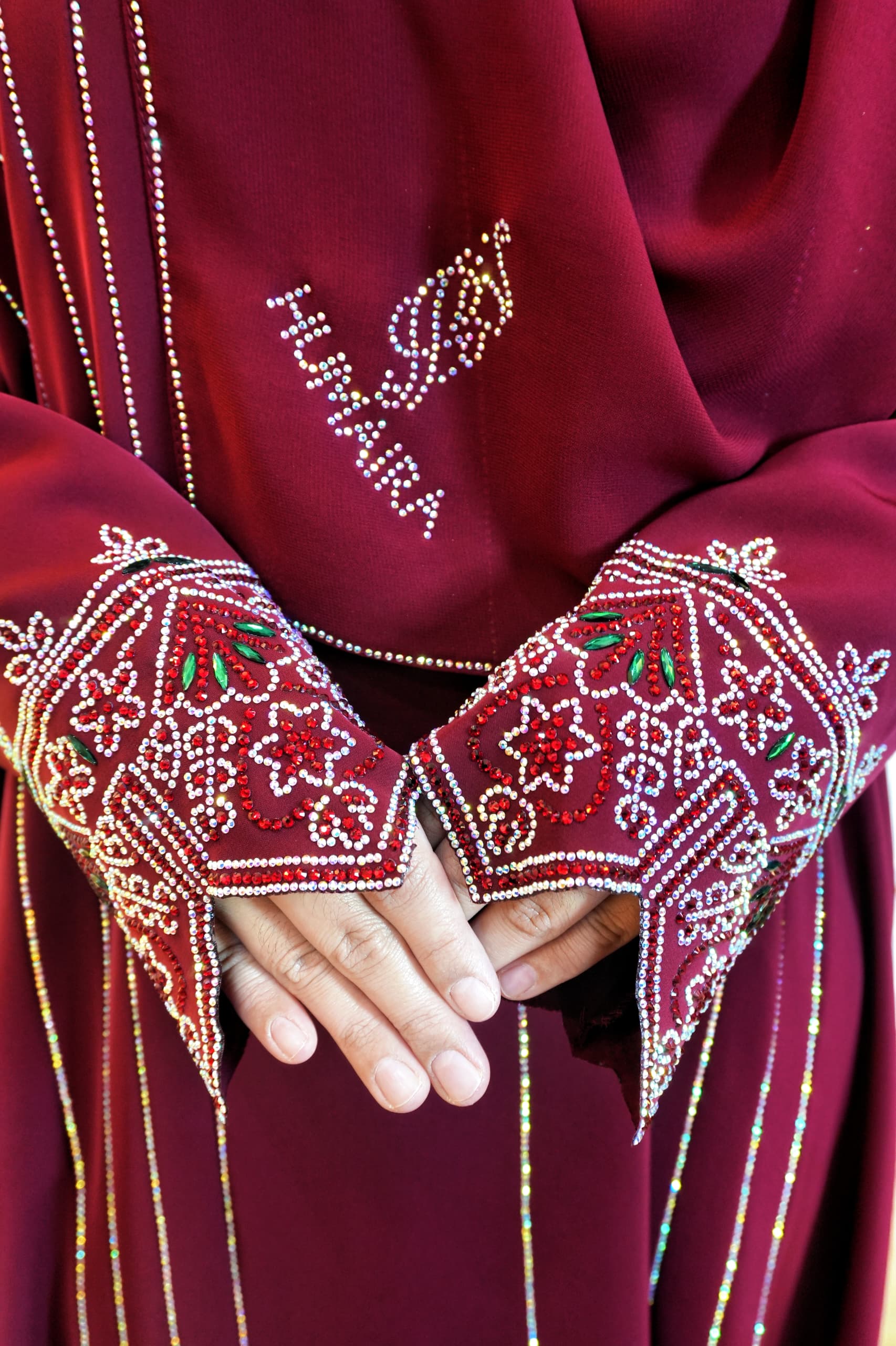 ABAYA NYLA MAROON
