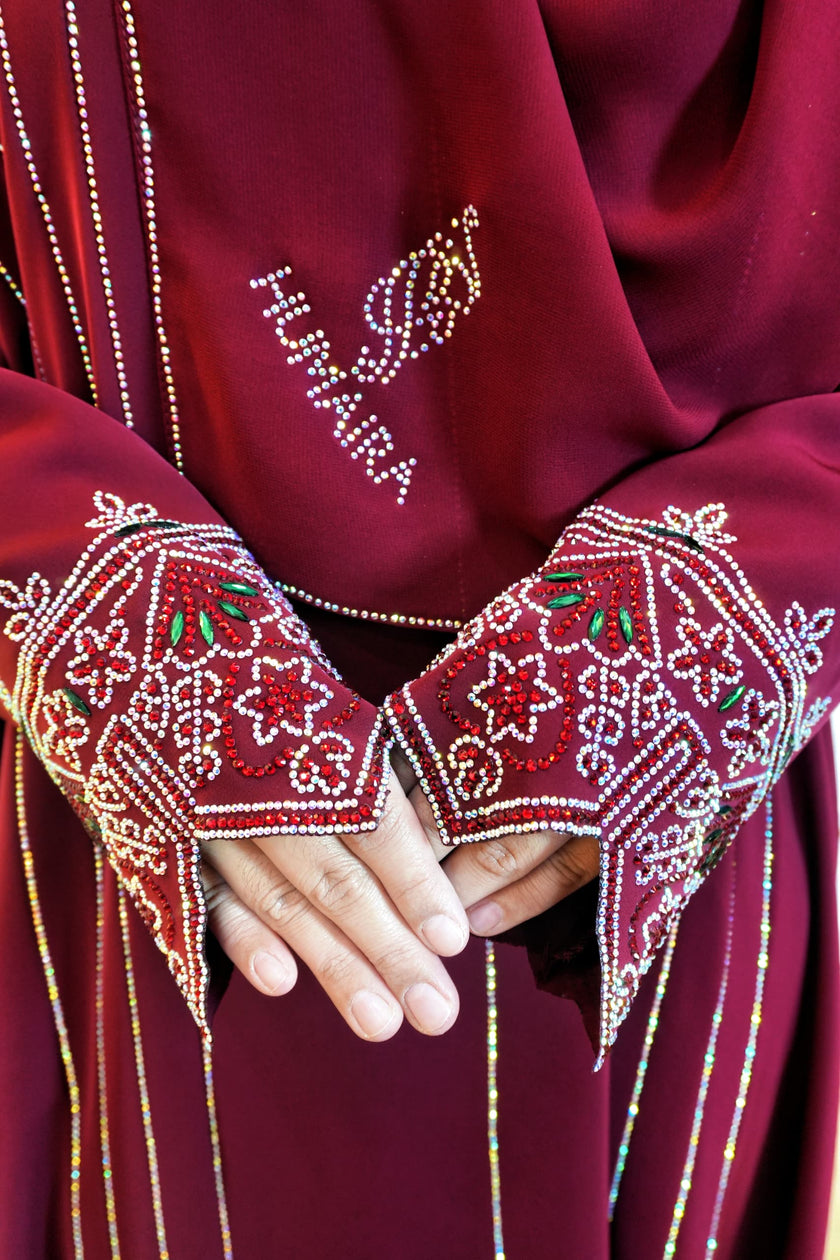 ABAYA NYLA MAROON