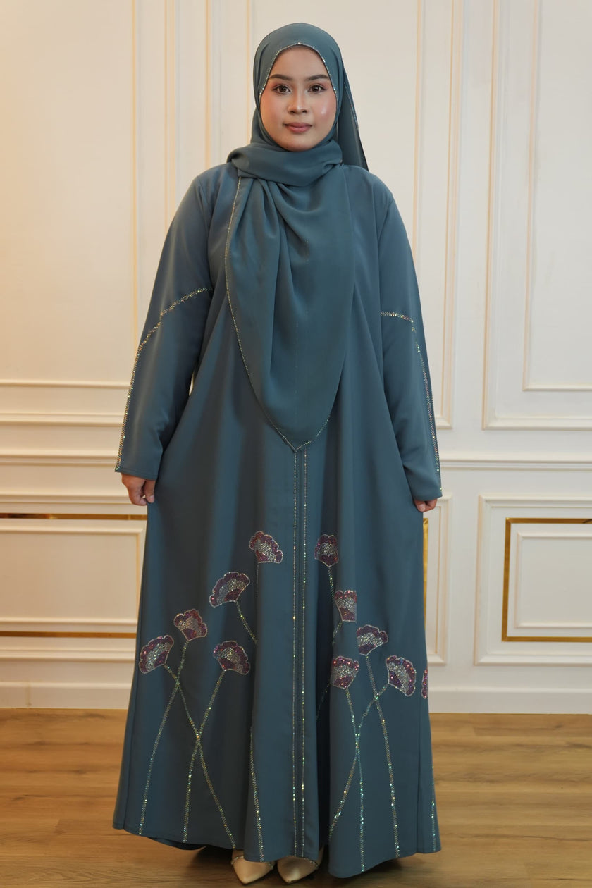 ABAYA WARDAH BLUE