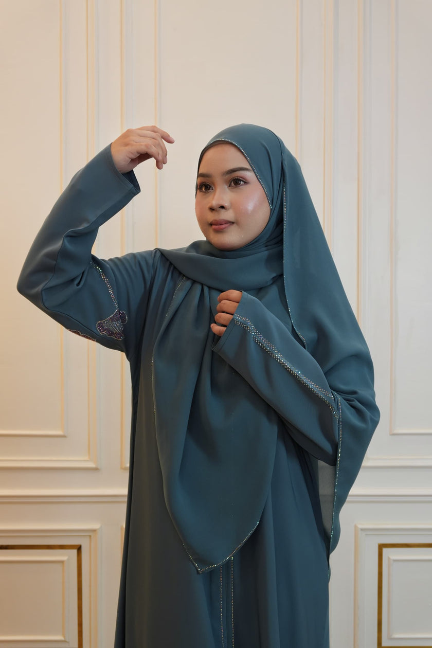 ABAYA WARDAH BLUE