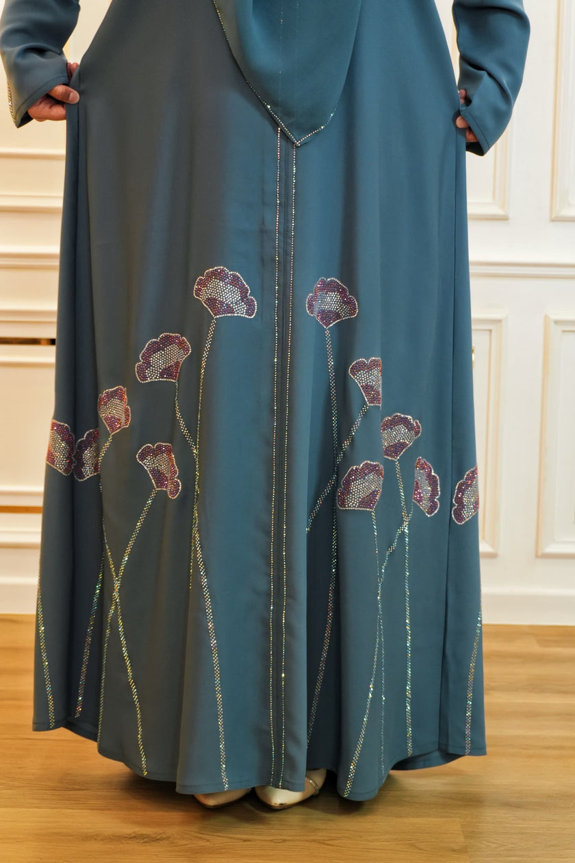ABAYA WARDAH BLUE