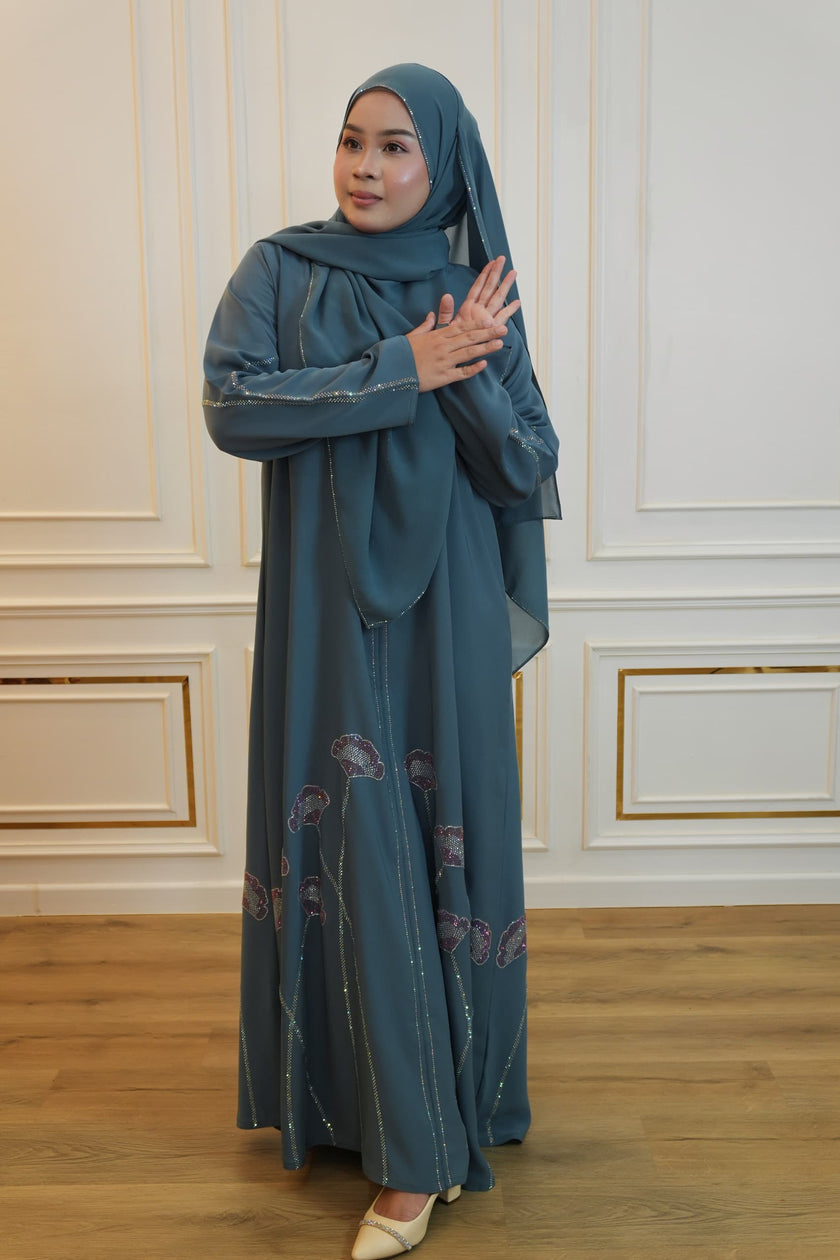 ABAYA WARDAH BLUE