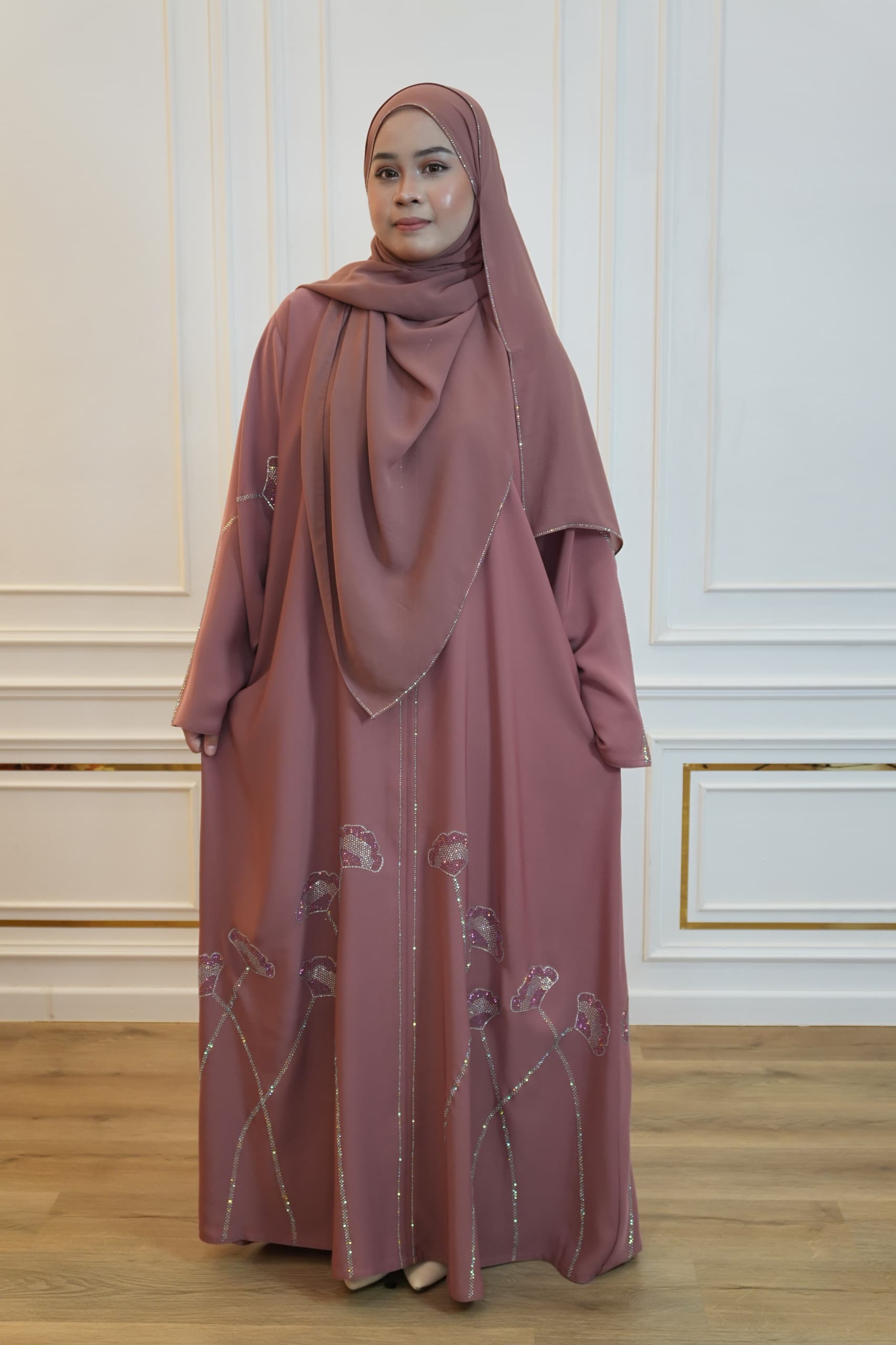 ABAYA WARDAH PINK
