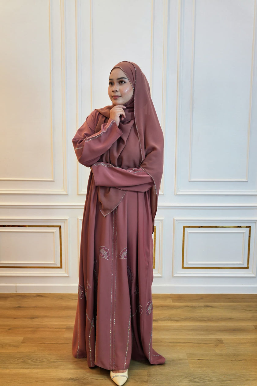 ABAYA WARDAH PINK