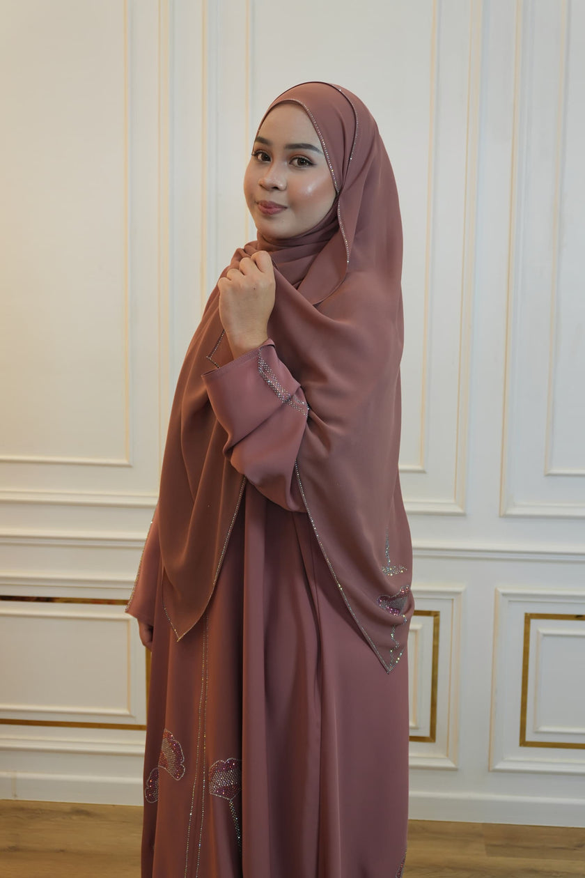ABAYA WARDAH PINK