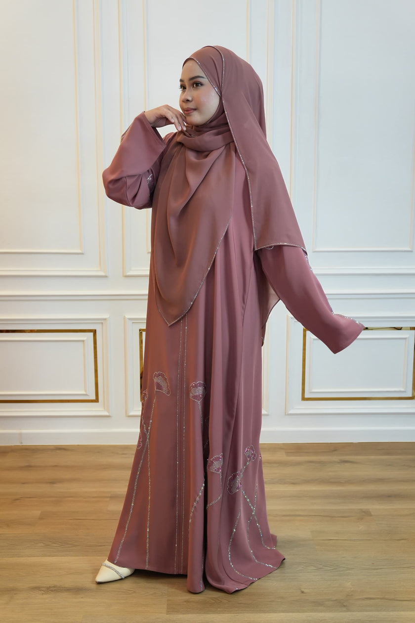 ABAYA WARDAH PINK