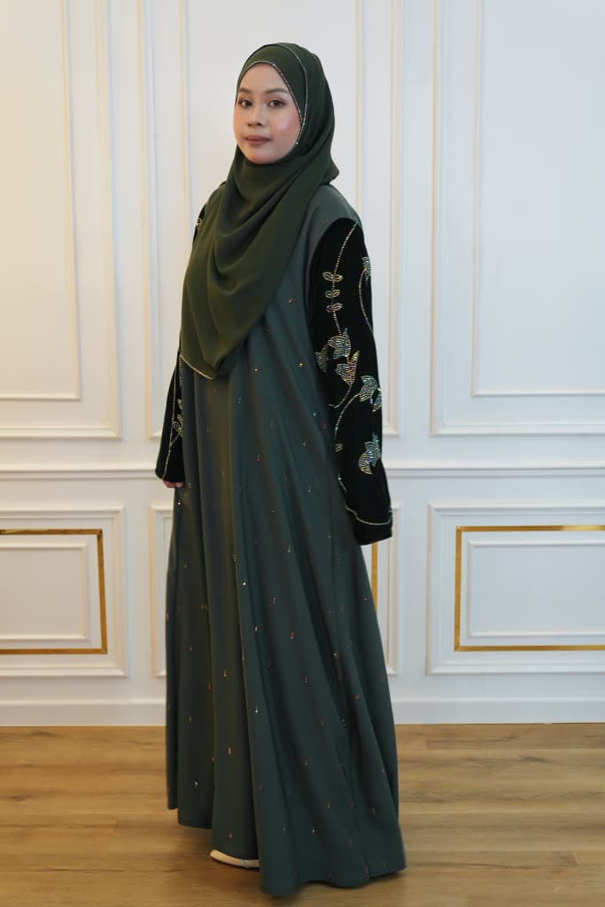 ABAYA MAYA EMERALD GREEN