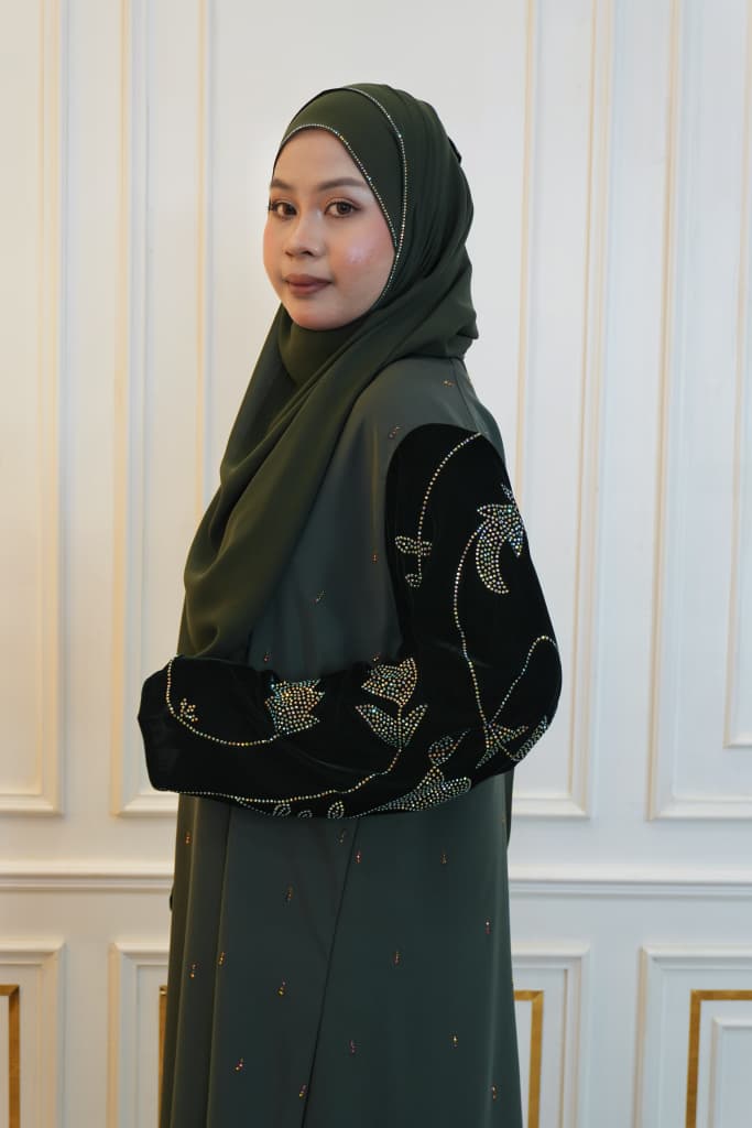 ABAYA MAYA EMERALD GREEN