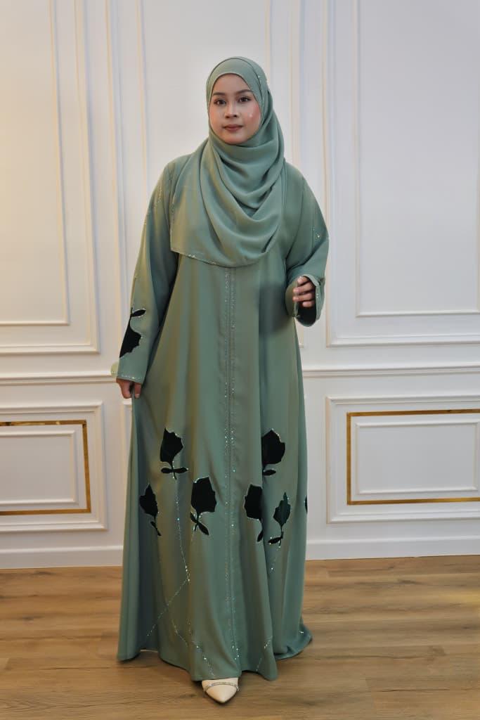 ABAYA LAILA GREEN