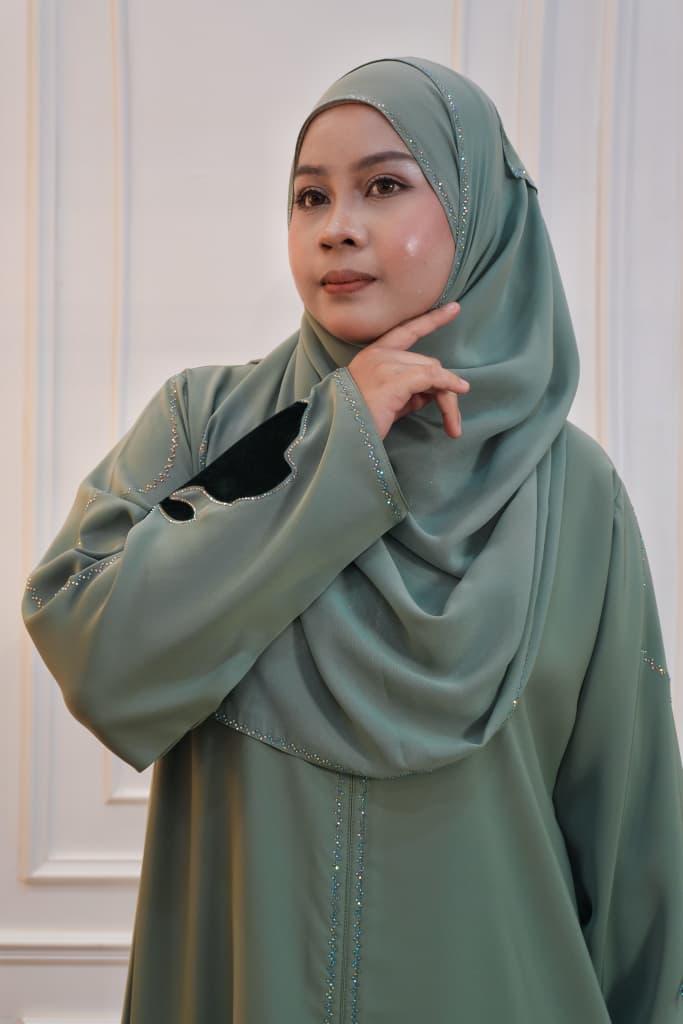 ABAYA LAILA GREEN