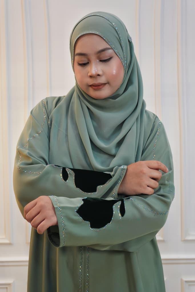 ABAYA LAILA GREEN